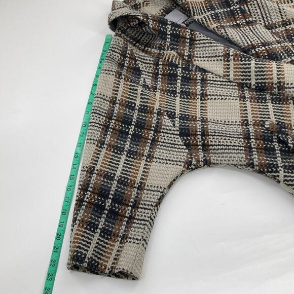 Classiques Entier Womens Gray Black Brown Bias Plaid 3/4 Sleeve Jacket Size S - Picture 11 of 13